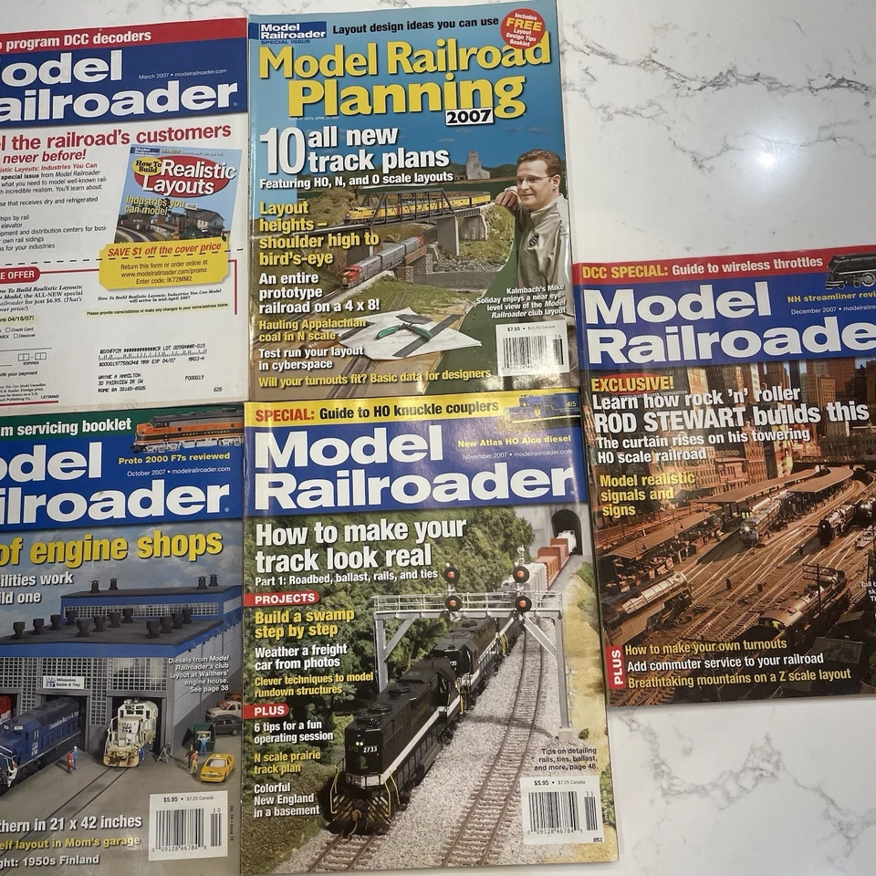 Model Railroader Rod Stewart's Three Rivers City (vol. 74, #12, 12/07) + 6 mos - Image 3 of 4