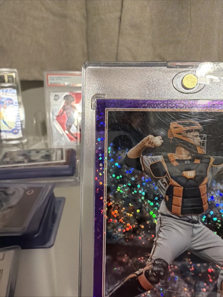 2022 Topps Chrome - Buster Posey #95 Purple Speckle Refractor /299 - Image 3 of 4