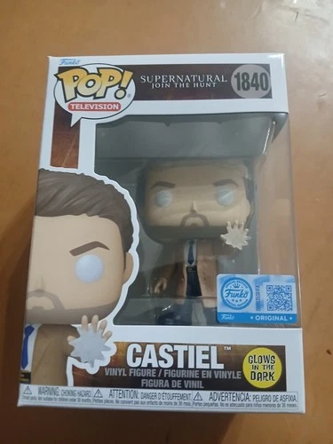 Funko Pop! Vinyl: Supernatural - Castiel (Glow) Exclusive #1840 DAMAGED SEE PICS