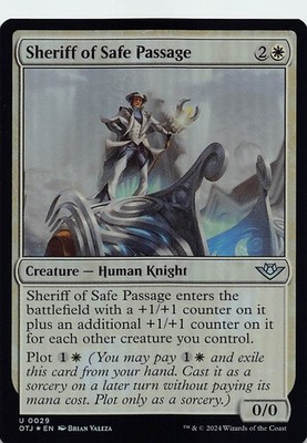 Sheriff of Safe Passage OTJ 29 Foil English NM - MTG