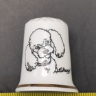Porcelain Sewing Thimble Dog Design Made in England Fine Bone China — photo 7