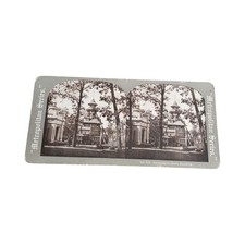 1904 St Louis Worlds Fair Washington State Building Antique Stereoview Card