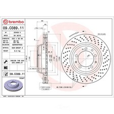 Disc Brake Rotor-Premium UV Coated OE Equivalent Rotor fits 96-98 Porsche 911