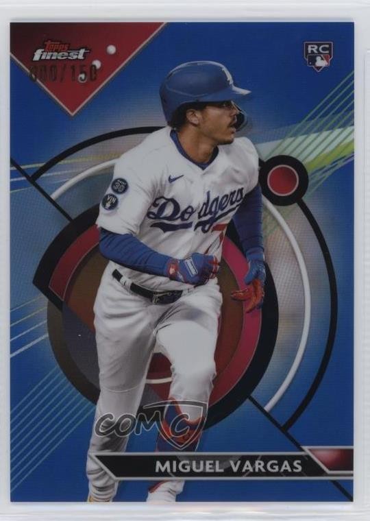 2023 Topps Finest Blue Refractor /150 Miguel Vargas #33 Rookie RC 0i2h