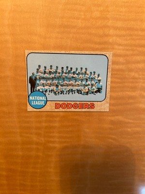 1968 TOPPS BASEBALL #168 LOS ANGELES DODGERS TEAM!! $1 SHIPPING!!
