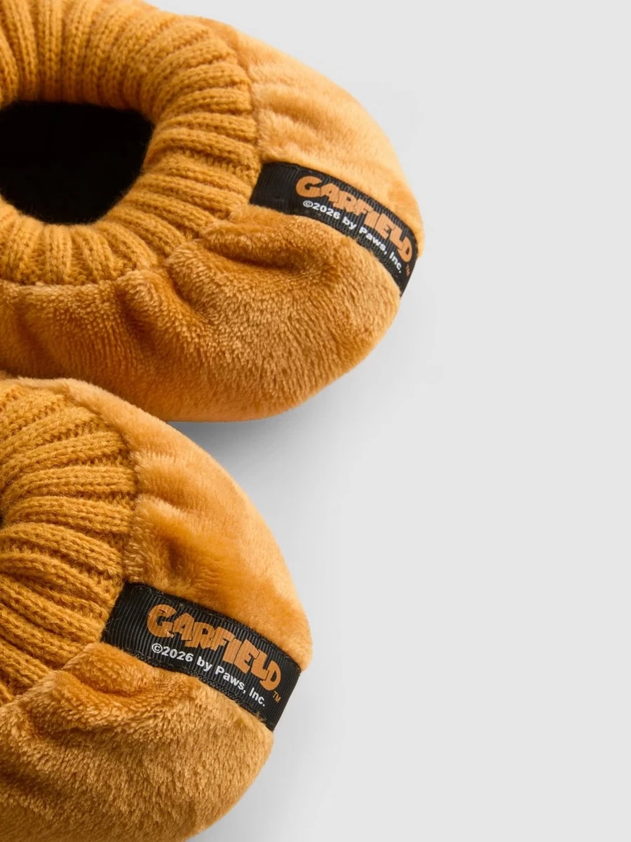 Garfield Zapatilla Calcetines Hombre Nuevo Con Etiqueta Naranja Primark