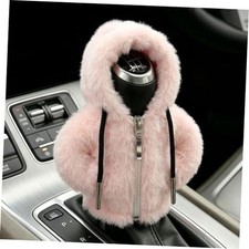 Gear Shift Hoodie, Gears Shift Cover, Auto Accessories Plush Car Gear Pink