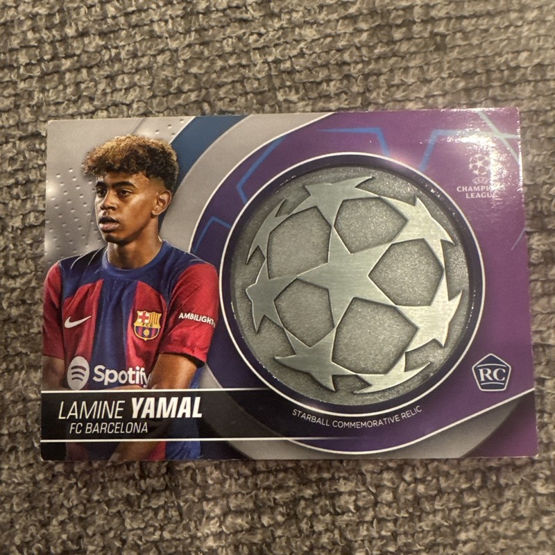 2023-24 Topps UEFA Club Competitions - Starball Relic Lamine Yamal #SC-LY (RC)