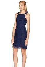 Lilly Pulitzer Size 6 Kayleigh Shift Dress Fern Gallery Lace True Navy Women