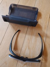 Panasonic TY-EW3D10E 3D Glasses Black & Silver with Case & Nose Bridge