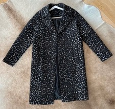 Hallhuber Damenmatel Leo Muster Ozelot Felloptik Gr. 42