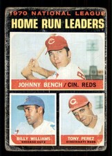 1971 Topps #66 CREASES Really POOR Johnny Bench Billy Williams Tony Perez reds