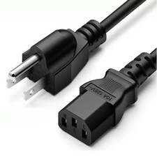 4 ft Heavy Duty AC Power Cord 14 AWG 15A/125V NEMA 5-15P to C13 for PC