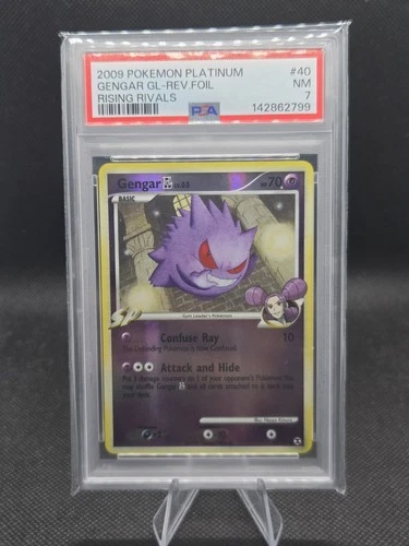 Gengar GL Lv. 65 (Reverse Holo) 40/111 Pokemon Rising Rivals - PSA 7