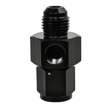 Gauge Port Fuel Pressure Take off Fitting Adapter Aluminumwith AN6-AN6-M-1/8