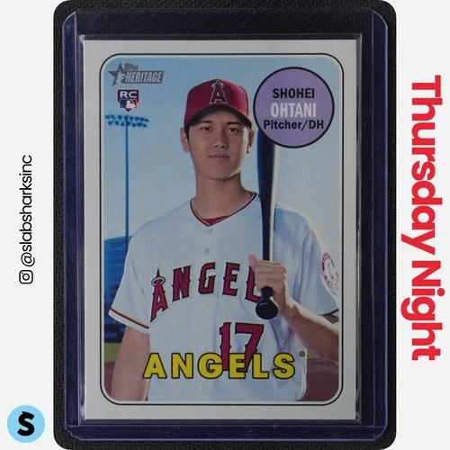 2018 TOPPS HERITAGE #600 SHOHEI OHTANI RC ROOKIE