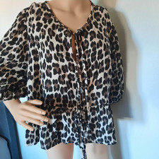 Italy Mode Bluse MUSSLIN weit Gr.ca.42-44-46 ? Oversize Fb .Leo neu mit Etikett