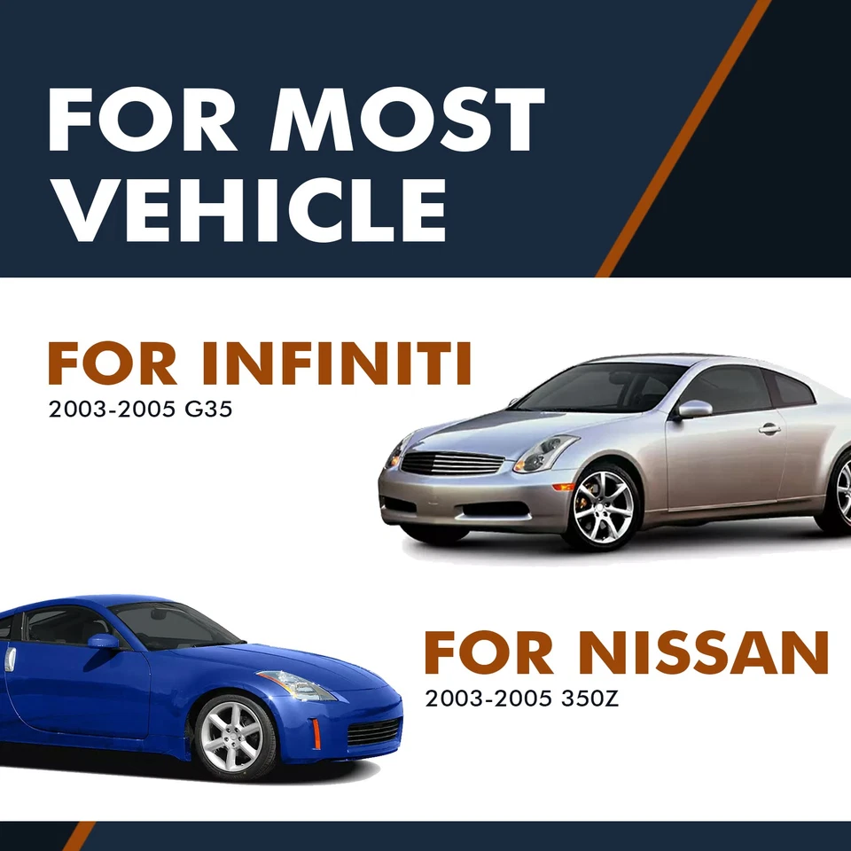 Front 295.5mm Brake Disc Rotors For 2003-2005 Infiniti G35 - Image 2 of 4