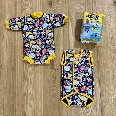 Splash About Happy Windel Neoprenanzug, Baby Wickelweste Garden Delight, Huggies Windeln