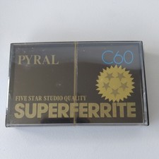 PYRAL SUPERFERRITE  TYPE I   C60   BLANK CASSETTE TAPE  (1) (SEALED)