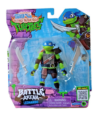 TMNT Teenage Mutant Ninja Turtles Battle Arena LEONARDO 4.5'' Figure NEW 2025
