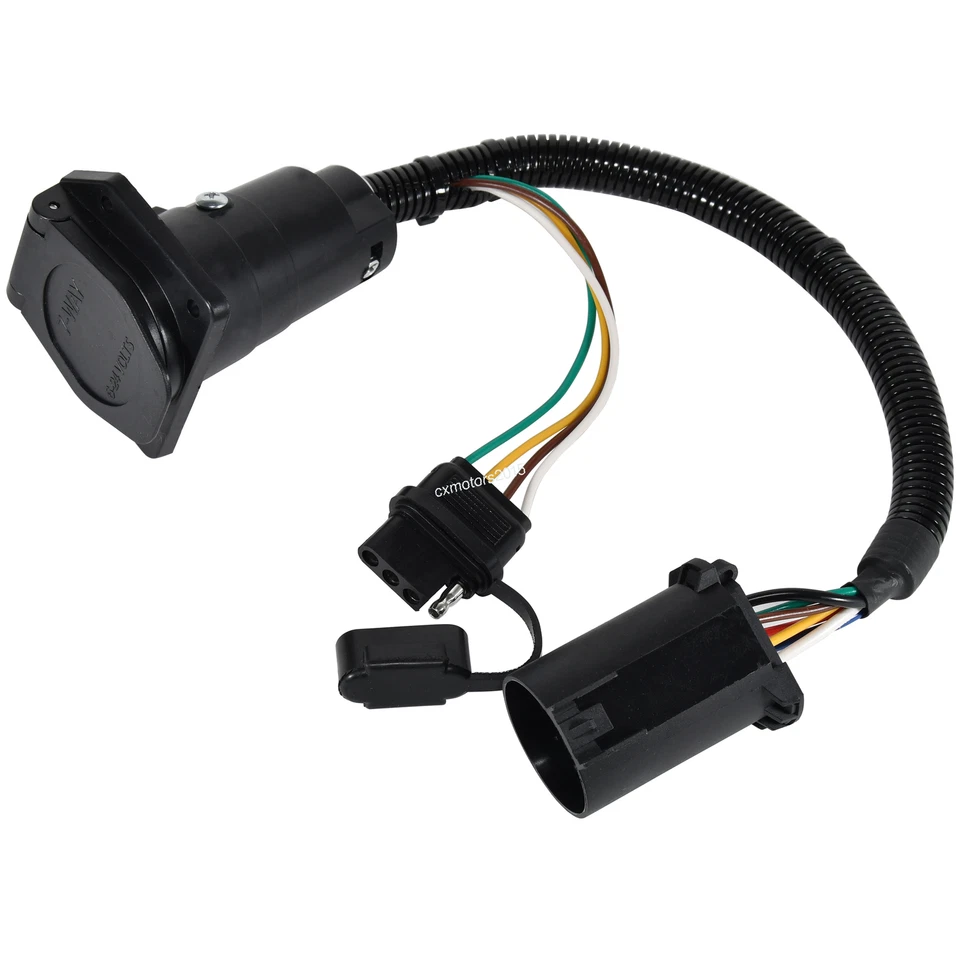 7 Way RV Trailer Multi-Tow 4 Way Light Connector for GMC Sierra 1500 2003-2018 - Image 4 of 4