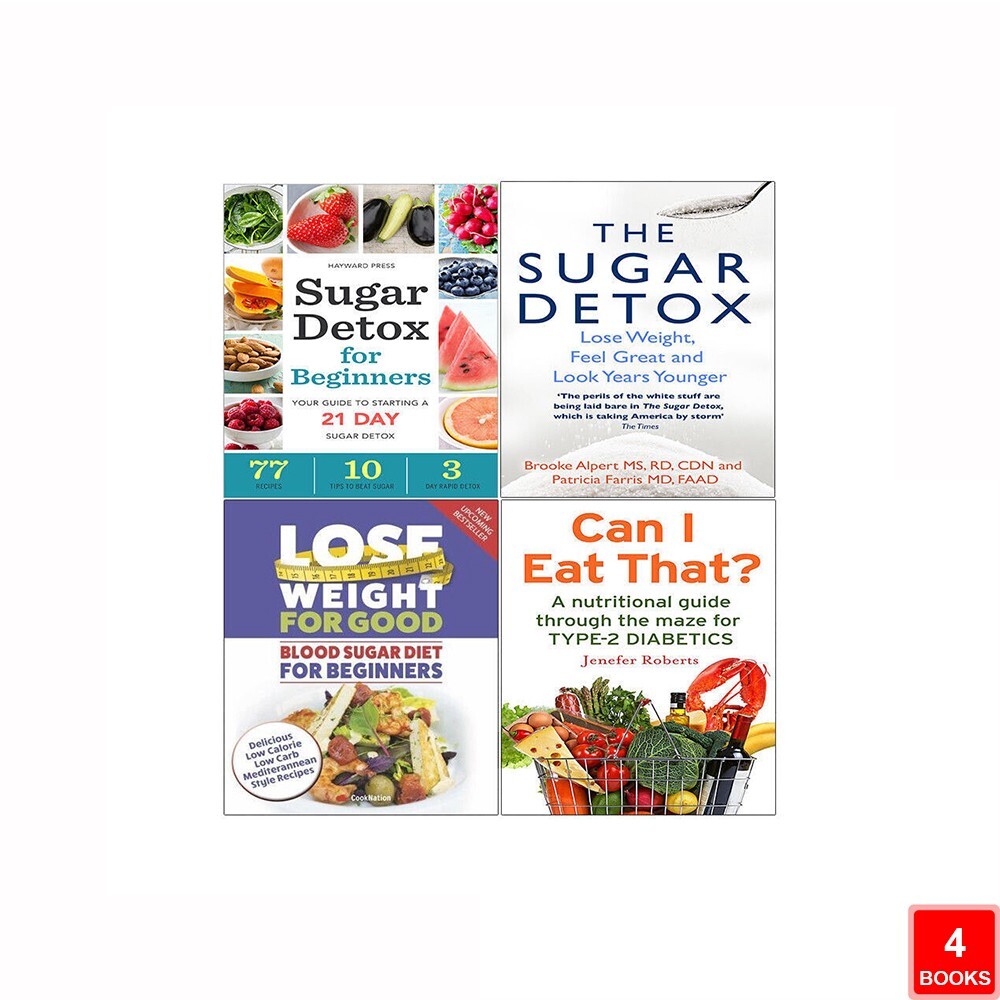 Sugar Detox for Beginners Hayward Press, Blood Sugar Diet,Can I Eat That 4 Books