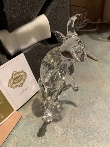 Shannon Crystal Designs of Ireland Stier Skulptur handgefertigter Kristall von Godinger - Bild 4 von 8