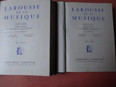 Larousse de la Musique, dir. N. Dufourcq 2 vol. reliés, 1957, illustrés. sup. - Photo 1/4