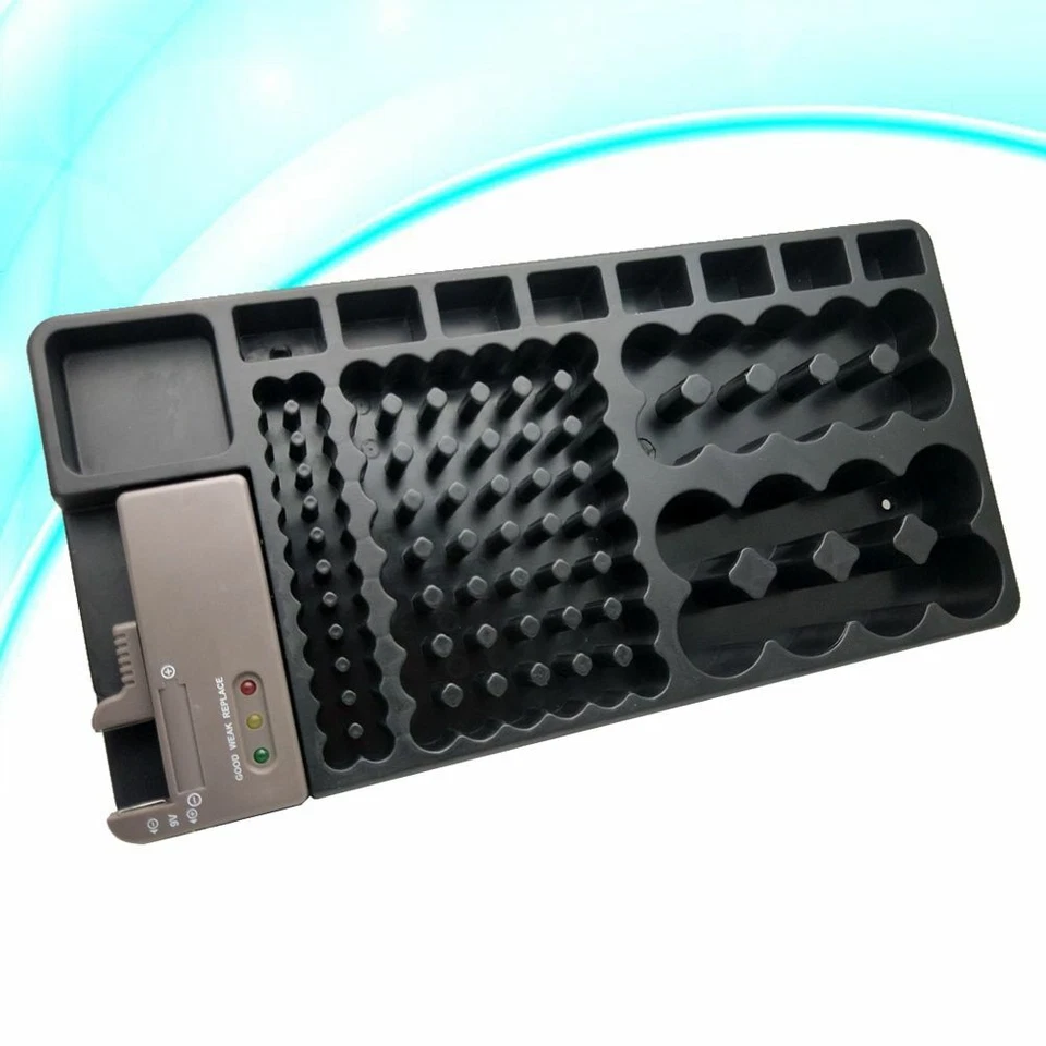 Battery Organiser Storage Box With Removable Battery Tester  Batteries AA AAA 9V - Image 3 of 4