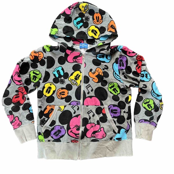 Tokyo Disney Resort Mickey Mouse Zip Up Hoodie - Size S - All Over Print