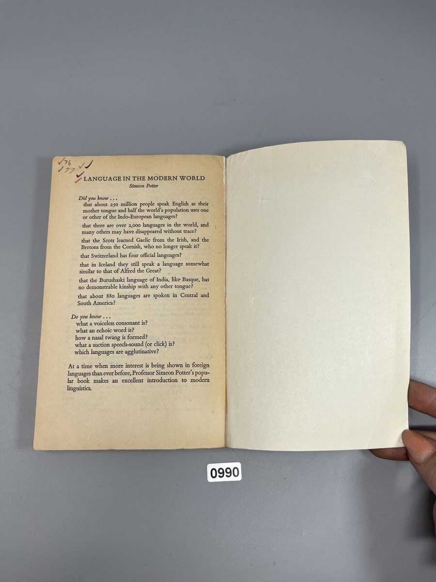 Our Language, Potter, Simeon, Used, Good Book | eBay