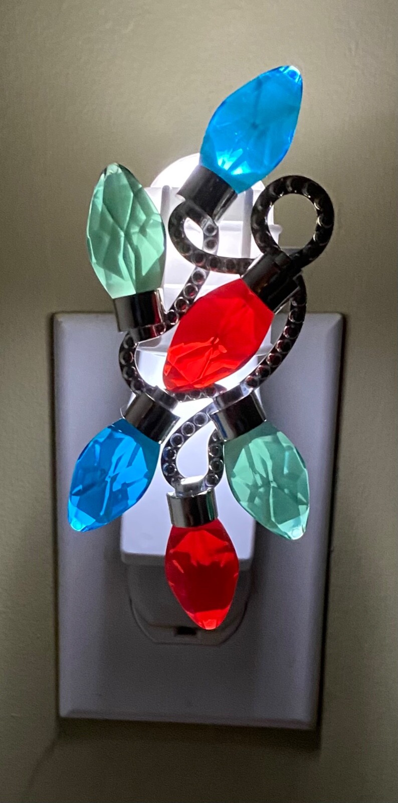 New Bath & Body Works Christmas Lights Nightlight Wallflower Plug-In Diffuser-image