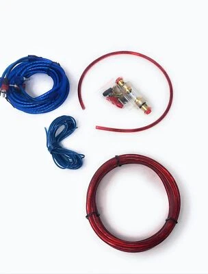 Kit Completo Di Cavi RCA Audio Per Amplificatore Auto Cablaggio Subwoofer