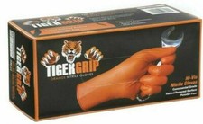 90 x Tiger Grip Orange *Quality Nitrile* Gloves Workshop approved Size XL