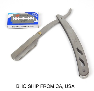 1PC SALON HAIRDRESSING RAZOR HAIR CUT THINNING REPLACEABLE W/10 BLADES ...