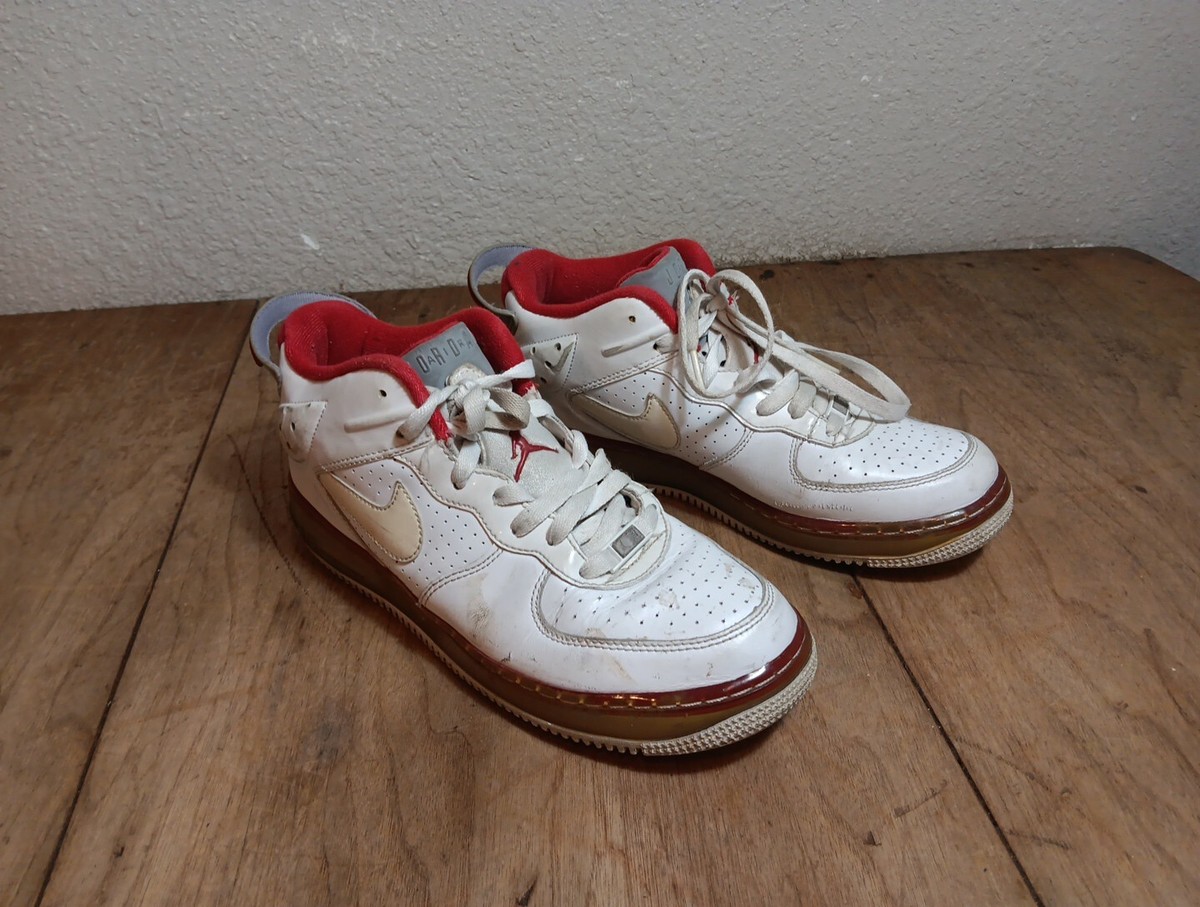 Nike AJF Air Jordan Fusion White Varsity Red Sneakers Men display picture 3