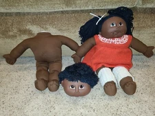 African American Vintage Cabbage Patch Dolls Kids lot toys