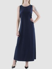 Vince Camuto Women's Blue Round-Neck Sleeveless Back Keyhole Dress Plus Size 2X