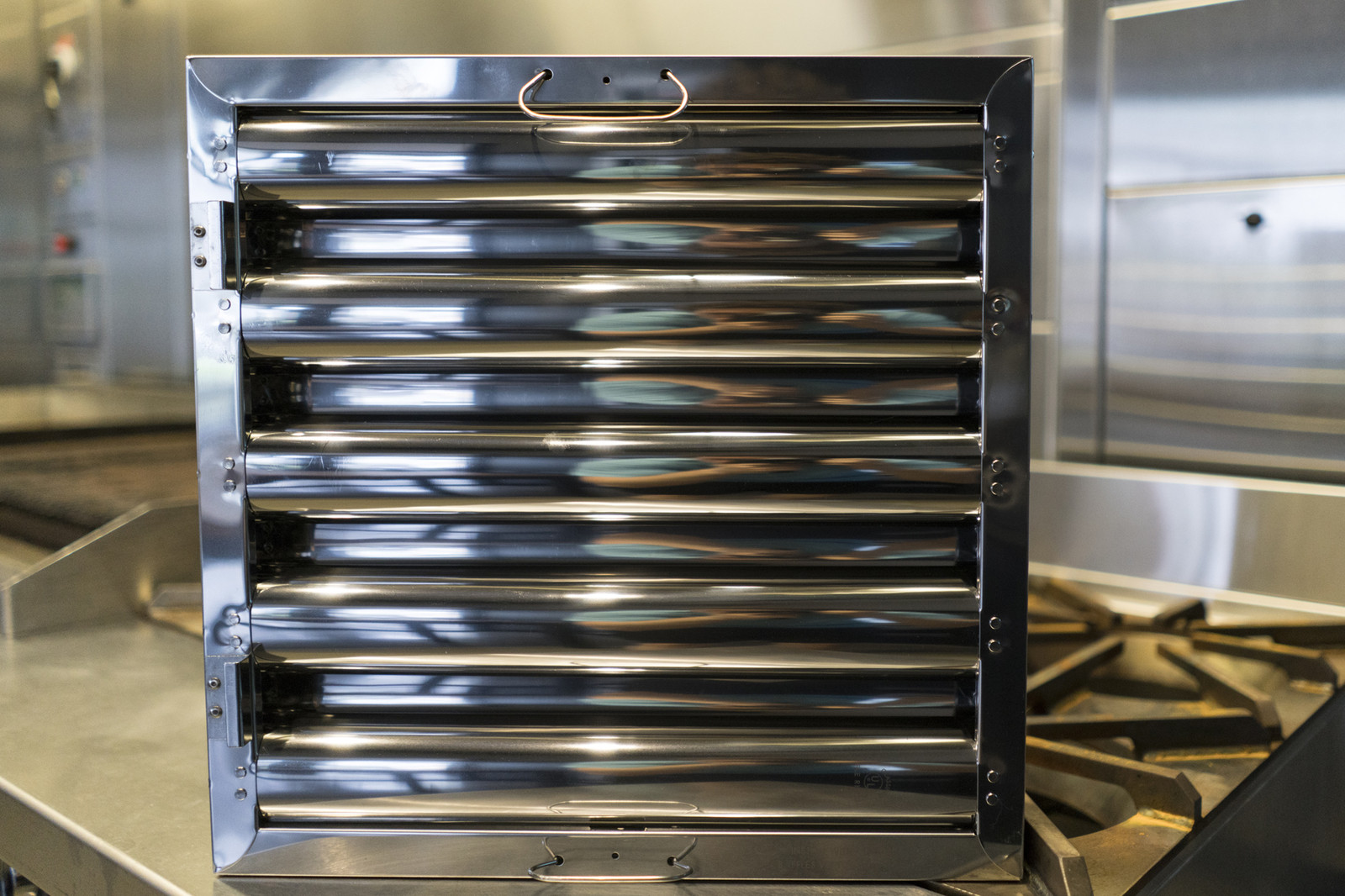 16" tall x 16" wide Kleen-Gard Stainless Steel Baffle Hood Grease Filter
