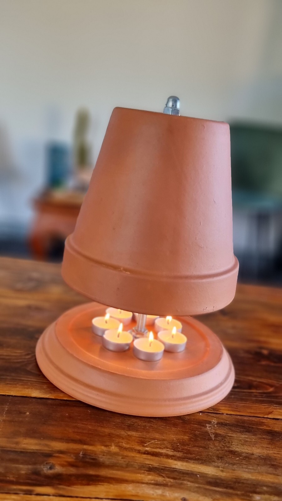 TeaSnug Terracotta Candle Heater XL Energy Saving eco Tealight