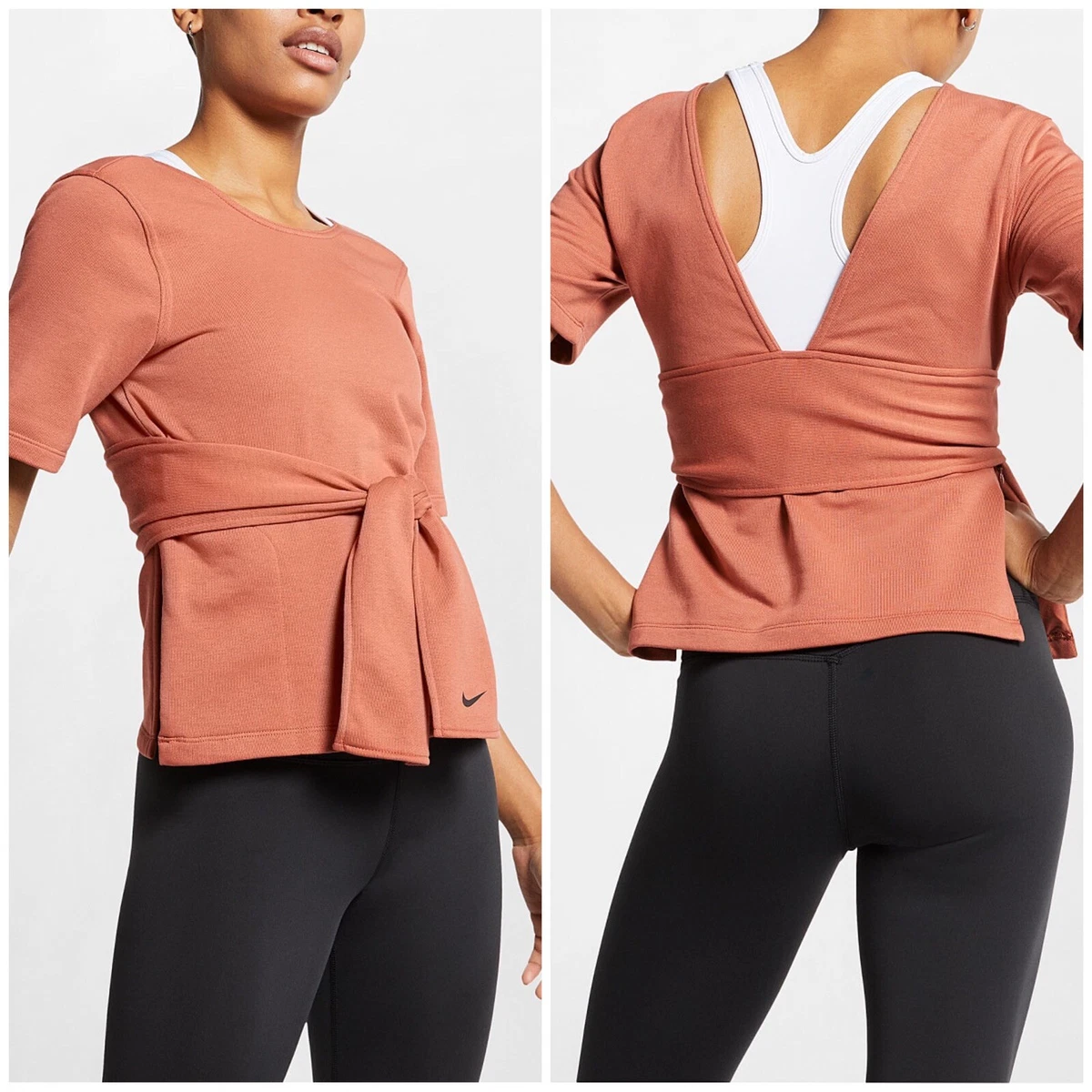 Nike studio wrap top deals