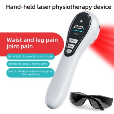 Handgerät Kaltes Rotlicht Therapiegerät, 650&808 nm 5-30 Minute Treatment Device