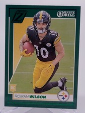 2024 ZENITH ROMAN WILSON 2 MINUTE DRILL ROOKIE FOOTBALL CARD STEELERS NFL 185