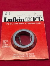 LUFKIN RC12 12' X 1/2" CHROME CLAD TAPE REFILL (blue or red packaging) IN STOCK