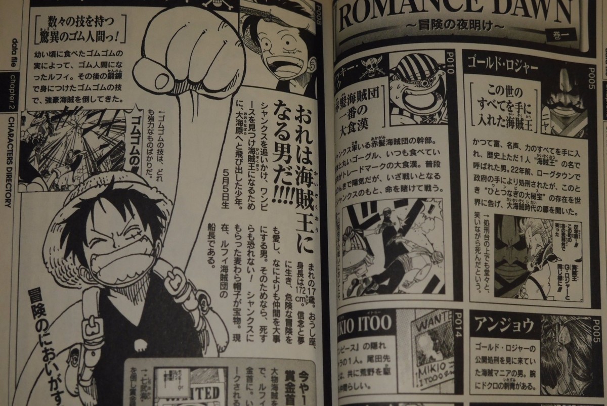 One Piece Blue Grand Data File Eiichiro Oda Japanese Data Book