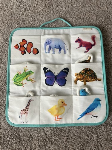 Lovevery Quilted Critter Animal Pockets Matching Toy Near Complete