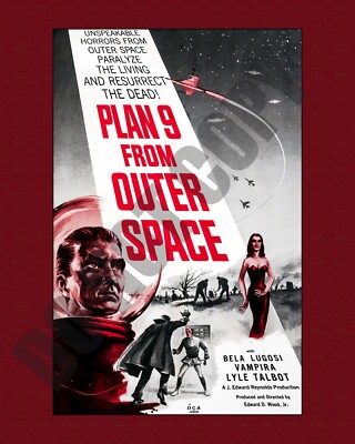 1958 Plan 9 from Outer Space Movie DCA Promo Bela Lugosi Vampira 8x10 Photo