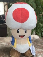 8" Nintendo Official Super Mario Toad Plush Stuffed Licensed Ltl Buddy NWT