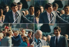 LOT 16: 4 original 1985 LEONARD NIMOY star ceremony 4" x 5 3/4" vintage prints